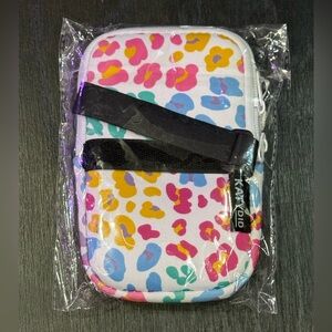 New Pastel Multicolor Leopard Print Katydid Tumbler Zipper Pouch